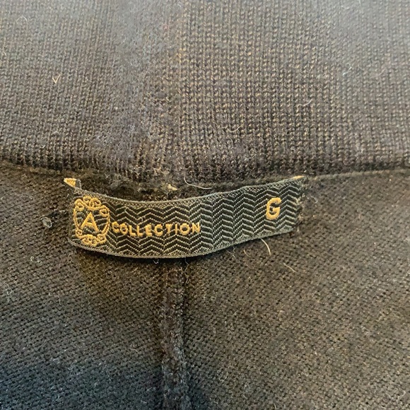 A Collection Black Knit Wide Leg Culottes - Picture 4 of 5